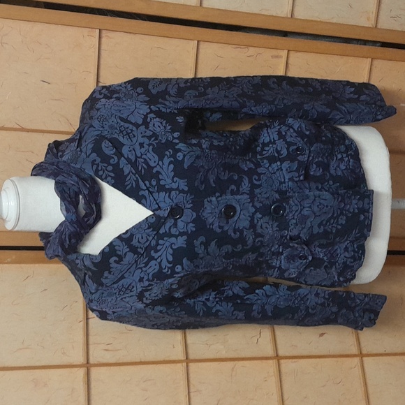 Tommy Bahama Jackets & Blazers - Tommy Bahama blue floral blazer/jacket and scarf set size 8/10 M